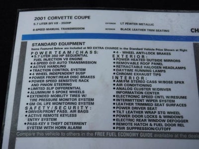 2001 Chevrolet Corvette Base