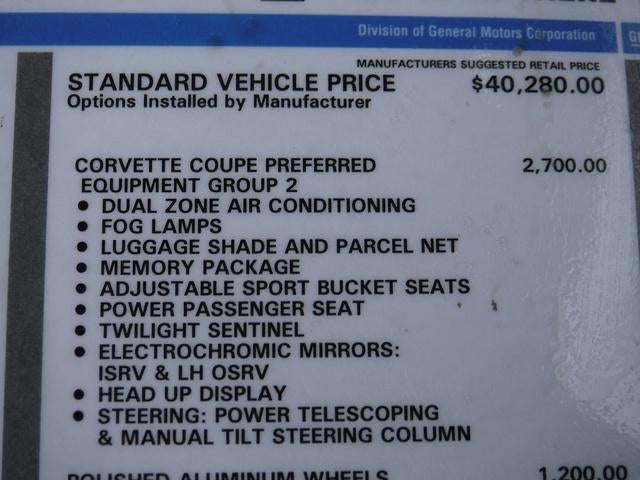 2001 Chevrolet Corvette Base