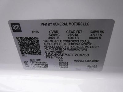 2026 Chevrolet Silverado 3500 HD WT DRW