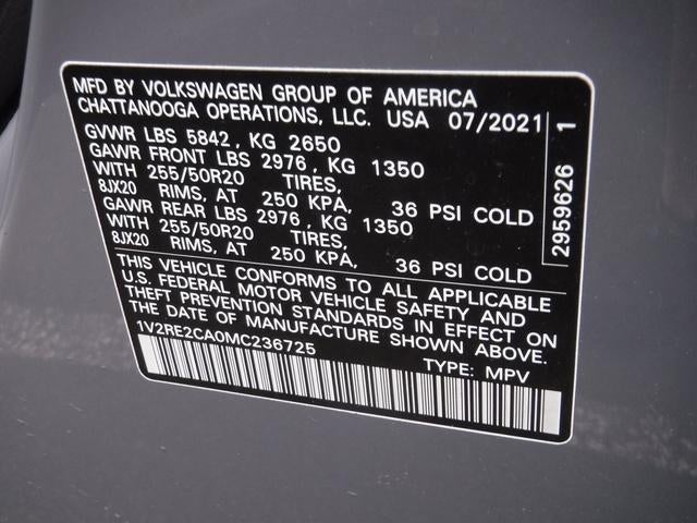 2021 Volkswagen Atlas Cross Sport 3.6L V6 SE w/Technology R-Line