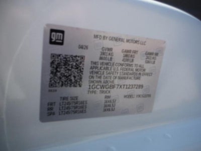 2026 Chevrolet Express Cargo WT
