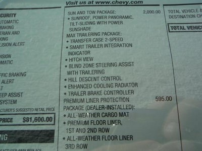 2026 Chevrolet Suburban Premier