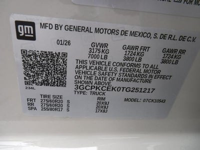 2026 Chevrolet Silverado 1500 Custom Trail Boss