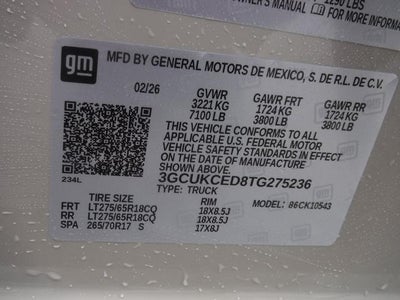 2026 Chevrolet Silverado 1500 Custom Trail Boss