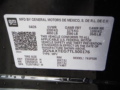 2026 Chevrolet Equinox RS