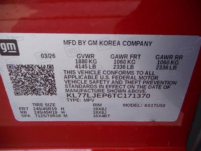 2026 Chevrolet Trax 2RS