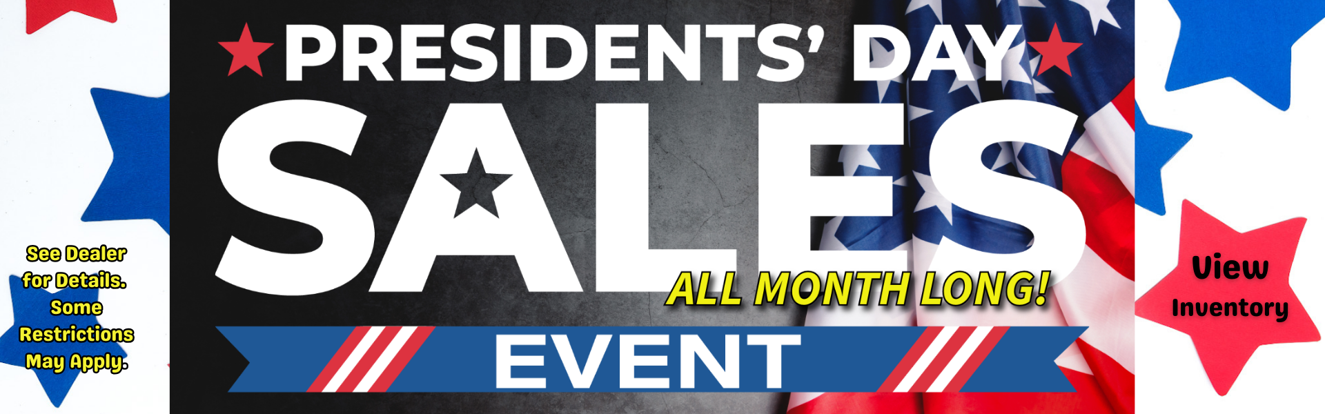 Presidents day banner Feb. 2026