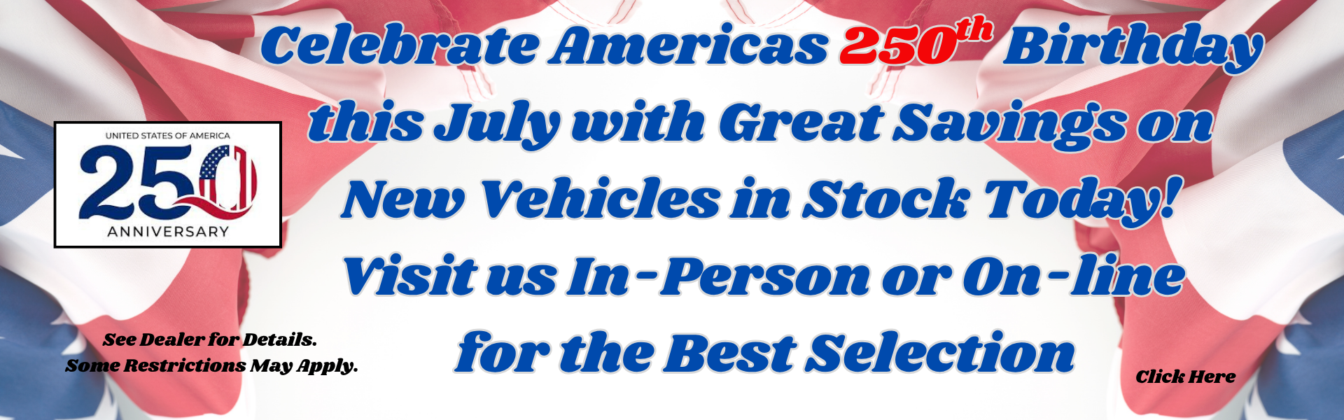 4th of July all month long banner 2026