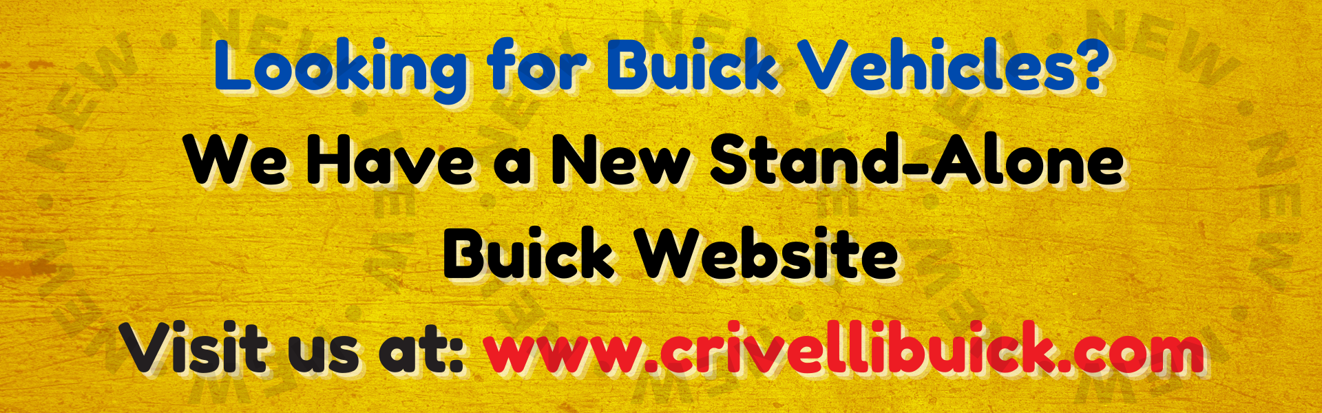 Looking for Buick vehicles banner March 2026